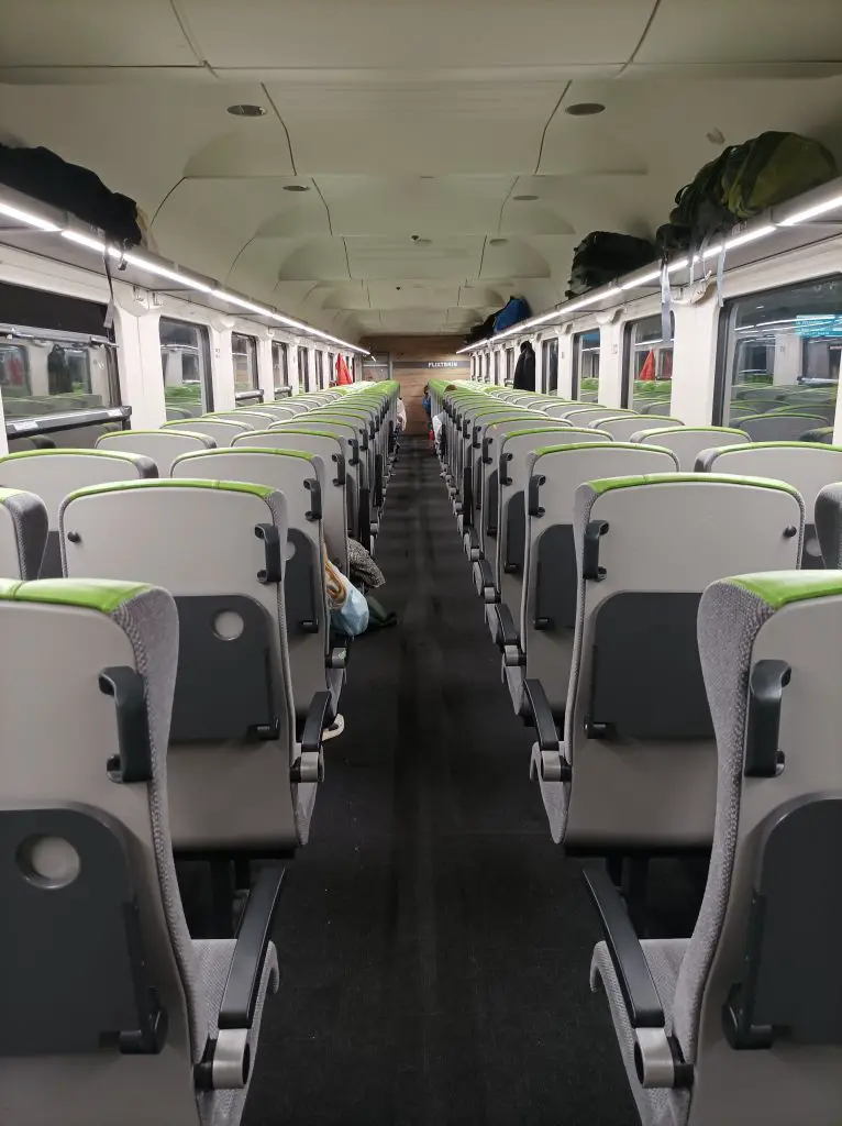 on board flixtrain train